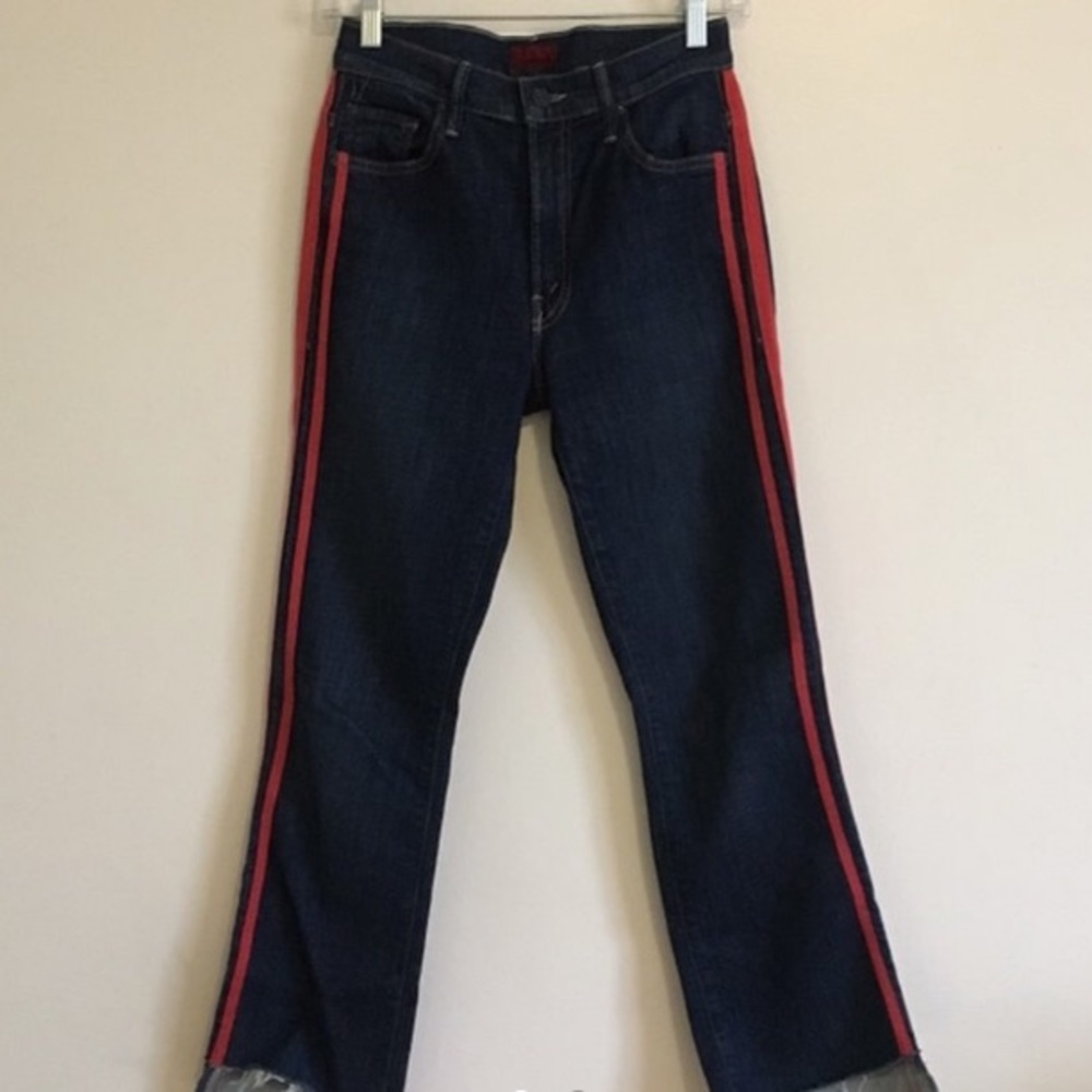 Mother denim cropped flare jeans